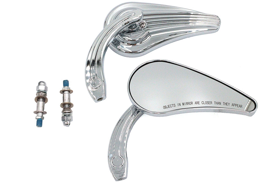 HARLEY Deko Spiegel Set Billet Passend für alle Modelle ab 1965, zur linken und rechten Anwendung