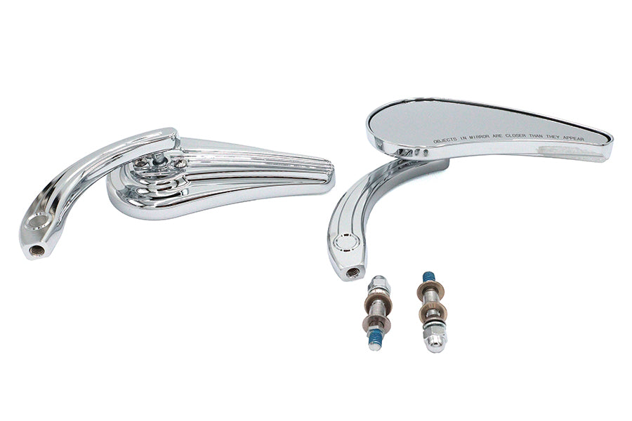 HARLEY Deko Spiegel Set Billet Passend für alle Modelle ab 1965, zur linken und rechten Anwendung