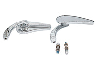 HARLEY Deko Spiegel Set Billet Passend für alle Modelle ab 1965, zur linken und rechten Anwendung