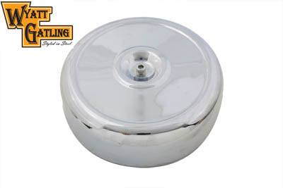 HARLEY Wyatt Gatling Luftfilter-Baugruppe Chrom 8 Zoll Passend für 1971-1984 FL, 1971-1984 FX, 1972-19