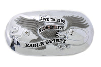 HARLEY Eagle Spirit Oval Chrom Luftfiltereinsatz Passend für 1966-2003 XL, 1971-1984 FX, 1967-1984 XL