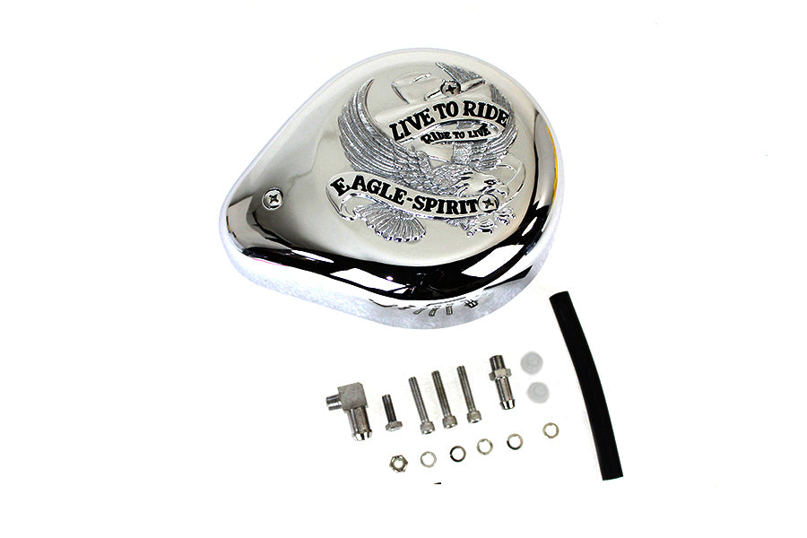 HARLEY Live to Ride Teardrop Luftfilter passend für 1990-2017 FXST, 1990-2017 FLST, 1990-2007 FLT, 1