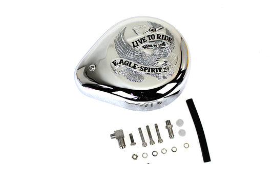 HARLEY Live to Ride Teardrop Luftfilter passend für 1990-2017 FXST, 1990-2017 FLST, 1990-2007 FLT, 1