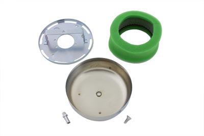 HARLEY Luftfilter Chrom Passend für 1990-2015 FXST, 1990-2015 FLST, 1990-2007 FLT, 1991-2017 FXD,