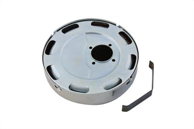HARLEY Chrom Glatter J-Slot Luftfilter Passt 1941-1948 UL,   1941-1952 W,   1941-1956 G,   1941-1964