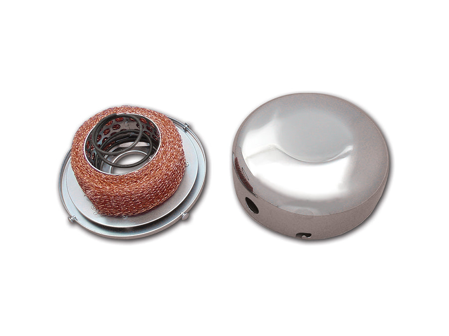 HARLEY Smooth Chrome J-Slot Air Cleaner fits 1941-1948 UL,   1941-1952 WL,