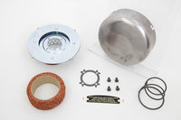 HARLEY Smooth Raw J-Slot Luftfilter passend für 1941-1948 UL,   1941-1952 WL,