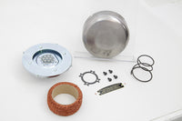 HARLEY Smooth Raw J-Slot Luftfilter passend für 1941-1948 UL,   1941-1952 WL,