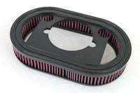 HARLEY Oblong Luftfilter passend für 1985-1999 FLT, 1984-1992 FXR, 1991-1999 FXD, 1984-1999 F