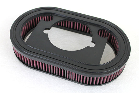 HARLEY Oblong Luftfilter passend für 1985-1999 FLT, 1984-1992 FXR, 1991-1999 FXD, 1984-1999 F