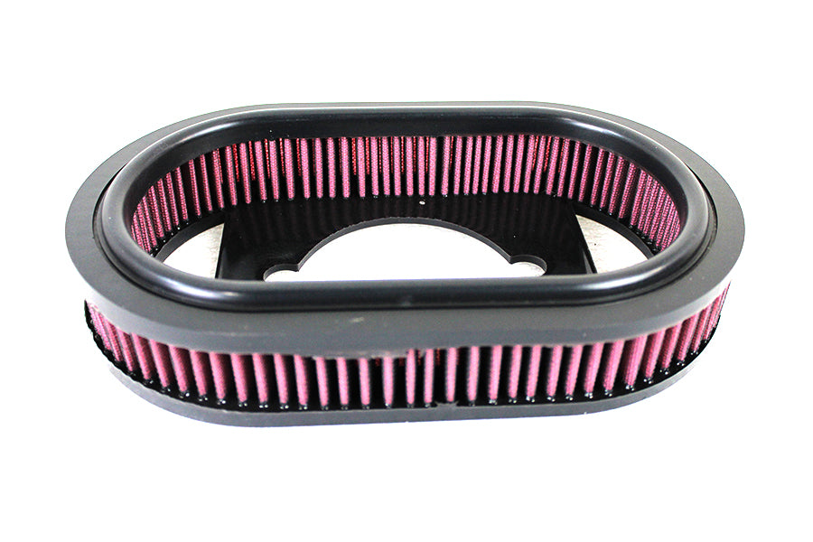 HARLEY Oblong Luftfilter passend für 1985-1999 FLT, 1984-1992 FXR, 1991-1999 FXD, 1984-1999 F