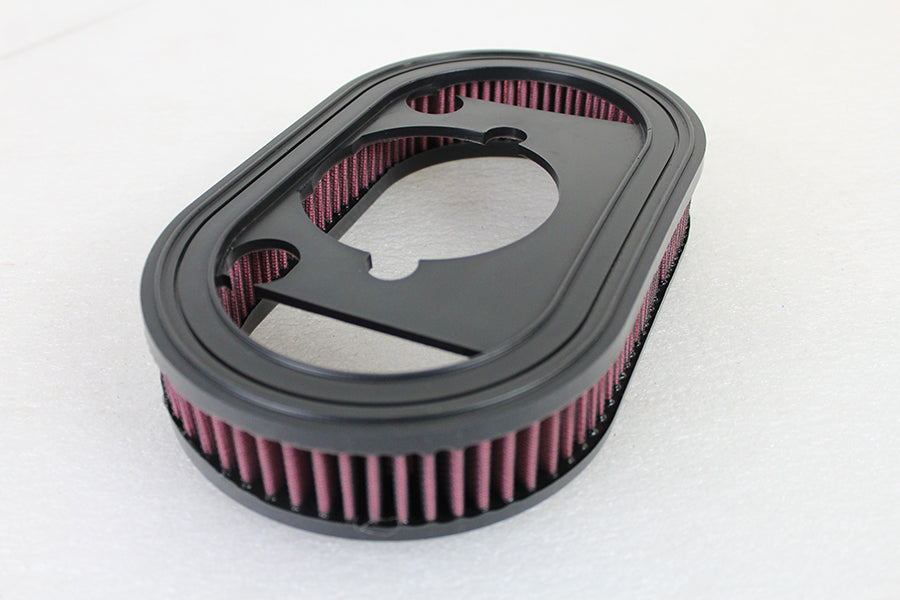 HARLEY Oblong Luftfilter passend für 1985-1999 FLT, 1984-1992 FXR, 1991-1999 FXD, 1984-1999 F