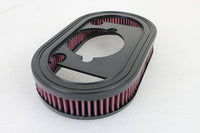 HARLEY Oblong Luftfilter passend für 1985-1999 FLT, 1984-1992 FXR, 1991-1999 FXD, 1984-1999 F