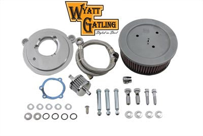 HARLEY Wyatt Gatling Luftfilter-Grundplatte Kit passend für 1993-2007 FXST, 1993-2007 FLST, 1993-200