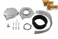 HARLEY Wyatt Gatling Air Cleaner Smooth Chrome fits 1990-2015 FXST,  1990-2015 FLST,  1990-2007 FLT,  1990-1994 FXR,  1991-2017 FXD,  1988-2006 XL,