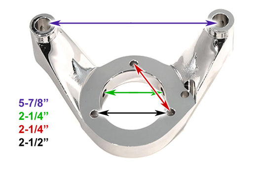 HARLEY Air Cleaner Bracket Kit Chrome Billet Fits 0-  Custom, application S&S E carburetor to S&S Ai