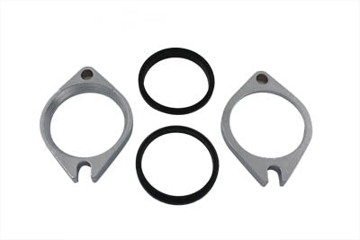 HARLEY EFI Intake Manifold Flange Set Chrome Fits 2007-2017 FXST,   2007-2017 FLST,   2007-2017 FXD,