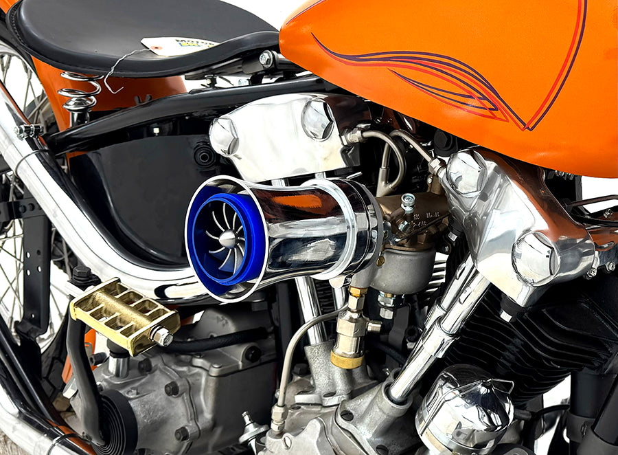 HARLEY Turbinenlüfter-Ansaugtrichter passend für 0- Custom, Anwendung für S&S E Vergaser