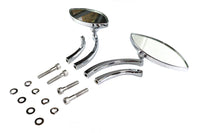 HARLEY Eagle Eye Spiegel Set Billet Chrom Passt für alle Modelle ab 1965, für links- und rechtsseitige Anwendung