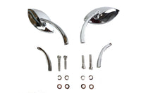 HARLEY Eagle Eye Spiegel Set Billet Chrom Passt für alle Modelle ab 1965, für links- und rechtsseitige Anwendung