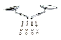 HARLEY Eagle Eye Spiegel-Set Billet Chrom Passt für 1965-UP alle Modelle, für linke und rechte Seite