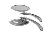 HARLEY Eagle Eye Mirror Set Billet Chrome Fits 1965-UP All, models for left and right side applicati