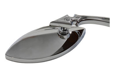 HARLEY Eagle Eye Mirror Set Billet Chrome Fits 1965-UP All, models for left and right side applicati