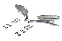 HARLEY Eagle Eye Mirror Set Billet Chrome Fits 1965-UP All, models for left and right side applicati