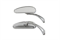 HARLEY Deco Spiegel-Set Billet Chrom Passend für alle Modelle ab 1965, für links und rechts