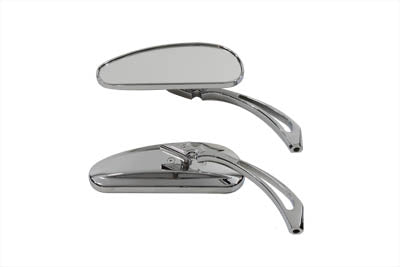 HARLEY Deco Spiegel-Set Billet Chrom Passend für alle Modelle ab 1965, für links und rechts
