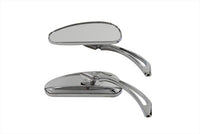 HARLEY Deco Spiegel-Set Billet Chrom Passend für alle Modelle ab 1965, für links und rechts
