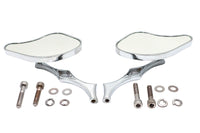 HARLEY Pork Chop Spiegel-Set Billet Passt für alle Modelle ab 1965, für links und rechts