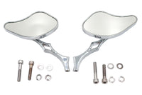 HARLEY Pork Chop Spiegel-Set Billet Passt für alle Modelle ab 1965, für links und rechts