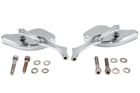 HARLEY Pork Chop Spiegel-Set Billet Passt für alle Modelle ab 1965, für links und rechts