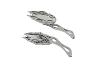 HARLEY Fireball Spiegel Set Chrom Passend für 1965-UP Alle Modelle, für linke und rechte Seite