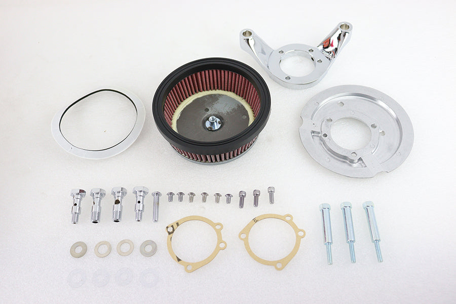 HARLEY 6 Zoll Velo Dish Luftfilter-Kit Passend für 1993-2015 FXST,   1993-2015 FLST,   1993-2007 FLT,   19