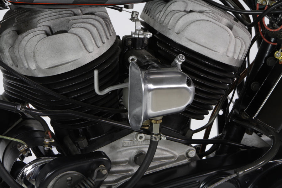 HARLEY Linkert Vergaser Lufthutze poliert Passend für 1941-1965 FL, 1936-1952 EL, 1936-1952 G,