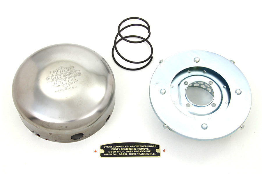 HARLEY 6 Zoll Rusty J-Slot Luftfilter Passend für 1941-1965 FL,   1941-1948 UL,   1941-1952 WL,