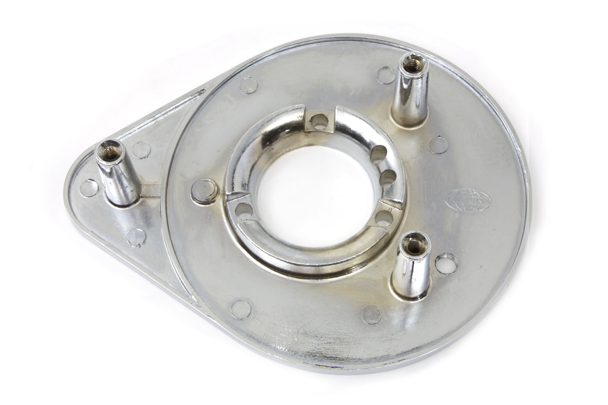 HARLEY Chromlegierung Luftfilter-Grundplatte Passend für 1972-1976 FL, 1972-1976 FX, 1972-1976 XL,