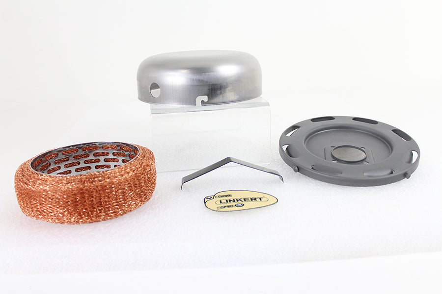 HARLEY 7 inch Raw Linkert Air Cleaner Fits 1941-1965 FL,   1941-1957 G,   1936-1952 W,