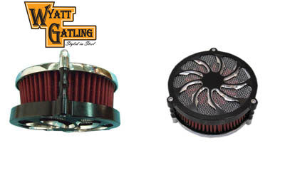 HARLEY Wyatt Gatling EFI Luftfiltergehäuse Schwarz, passend für 2008-2013 FLT,