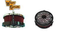 HARLEY Wyatt Gatling EFI Luftfiltergehäuse Schwarz, passend für 2008-2013 FLT,