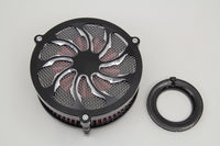 HARLEY Wyatt Gatling EFI Luftfiltergehäuse Schwarz, passend für 2008-2013 FLT,