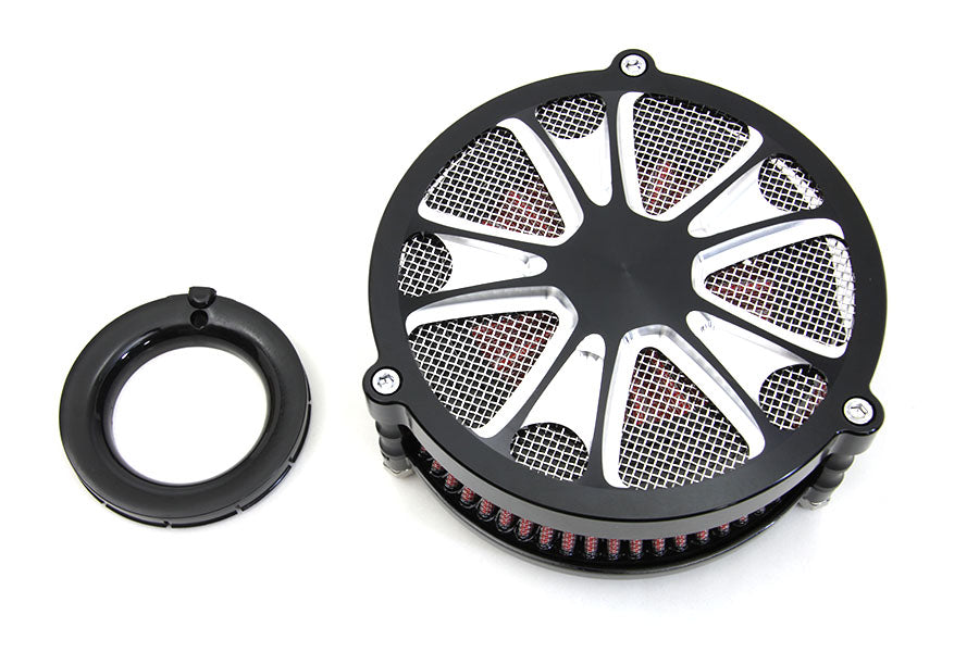 HARLEY Wyatt Gatling EFI Air Cleaner Assembly Black fits 2008-2013 FLT,