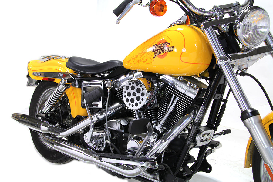 HARLEY Chrom Wyatt Gatling Luftfilter-Baugruppe passend für 1993-2015 FXST, 1993-2015 FLST, 1993-2017