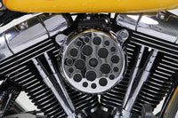 HARLEY Chrom Wyatt Gatling Luftfilter-Baugruppe passend für 1993-2015 FXST, 1993-2015 FLST, 1993-2017