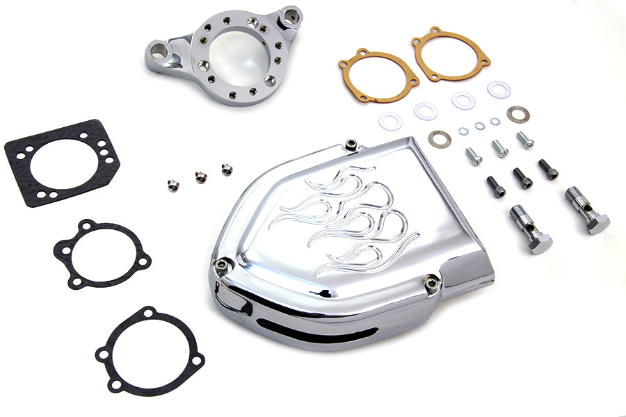 HARLEY Chrom Wyatt Gatling Luftfiltergehäuse passt für XL ab Baujahr 1991,