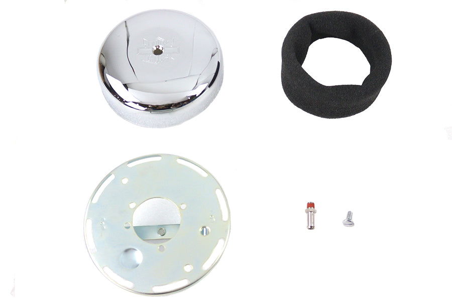 HARLEY 7 Zoll runder Luftfilter Chrom Passend für 1990-2015 FXST, 1990-2015 FLST, 1990-2007 FLT, 199