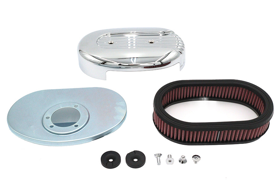 HARLEY Oval Luftfiltergehäuse passend für 1990-2007 FLT, 1990-2015 FXST, 1990-2015 FLST, 1991-2017