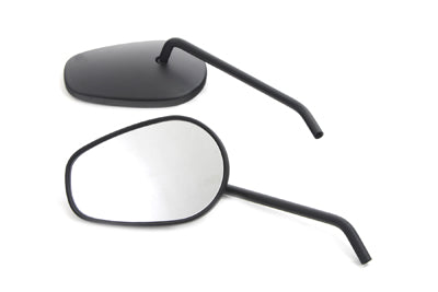 HARLEY Sidewinder Mirror Set with Round Stems Black fits 0-  All, models for left and right side application